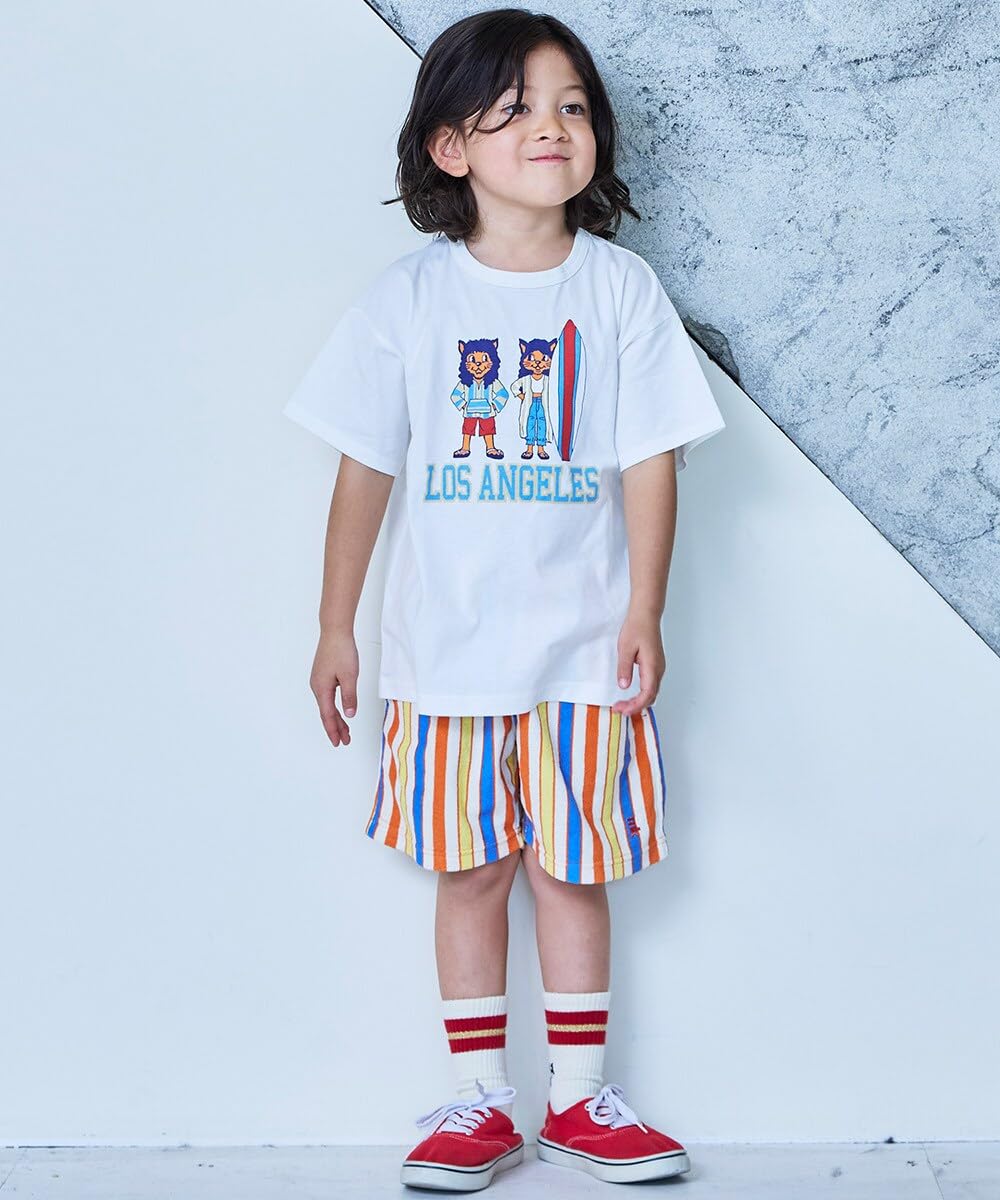 마키즈 COTTON from U.S.A 시티 프린트 반팔 티셔츠 Ｅ６０그린 100 이미지 6