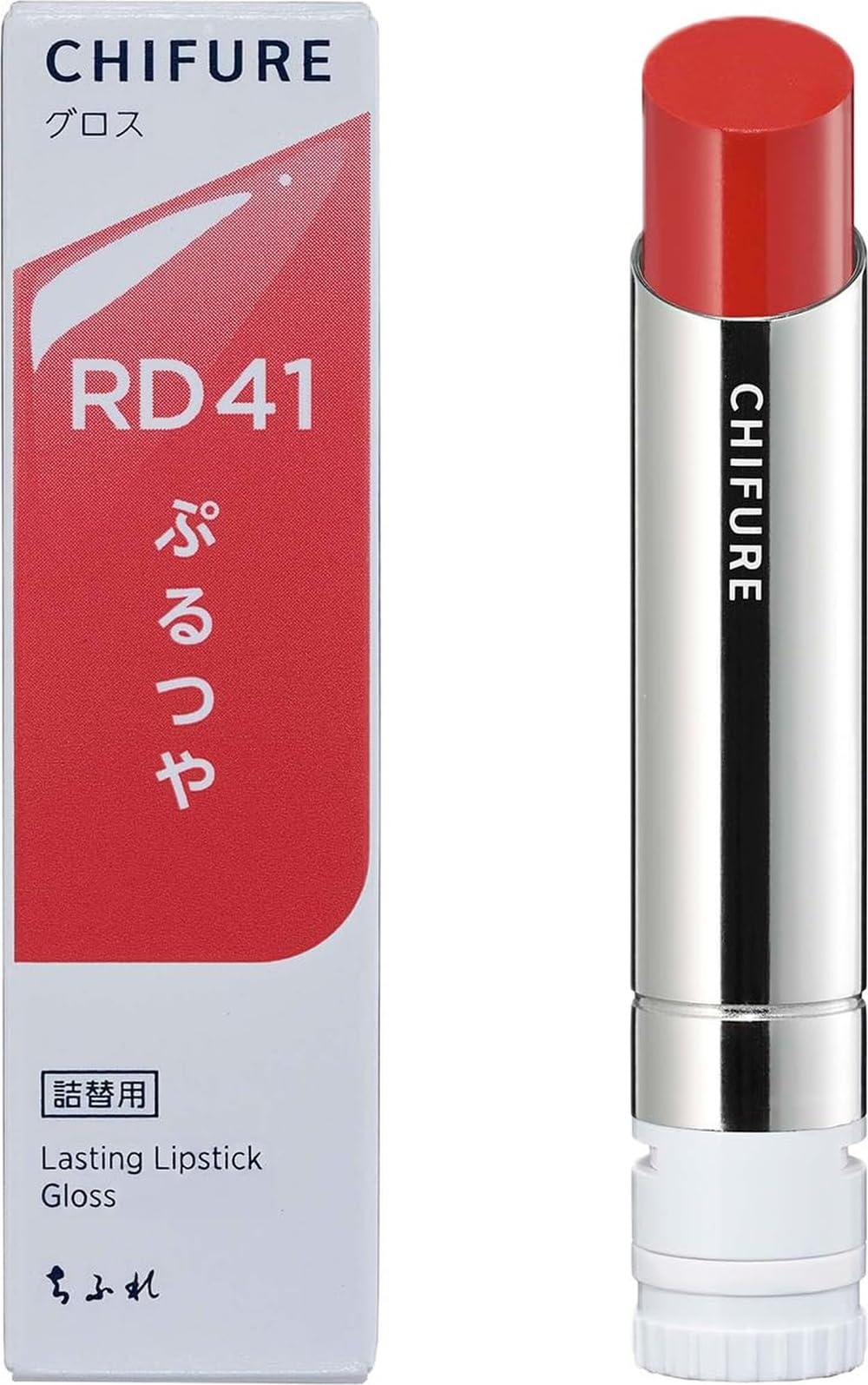 치후레 래스팅 립스틱 글로스 레드 RD41 고발색 광택 화려하고 클래식한 레드