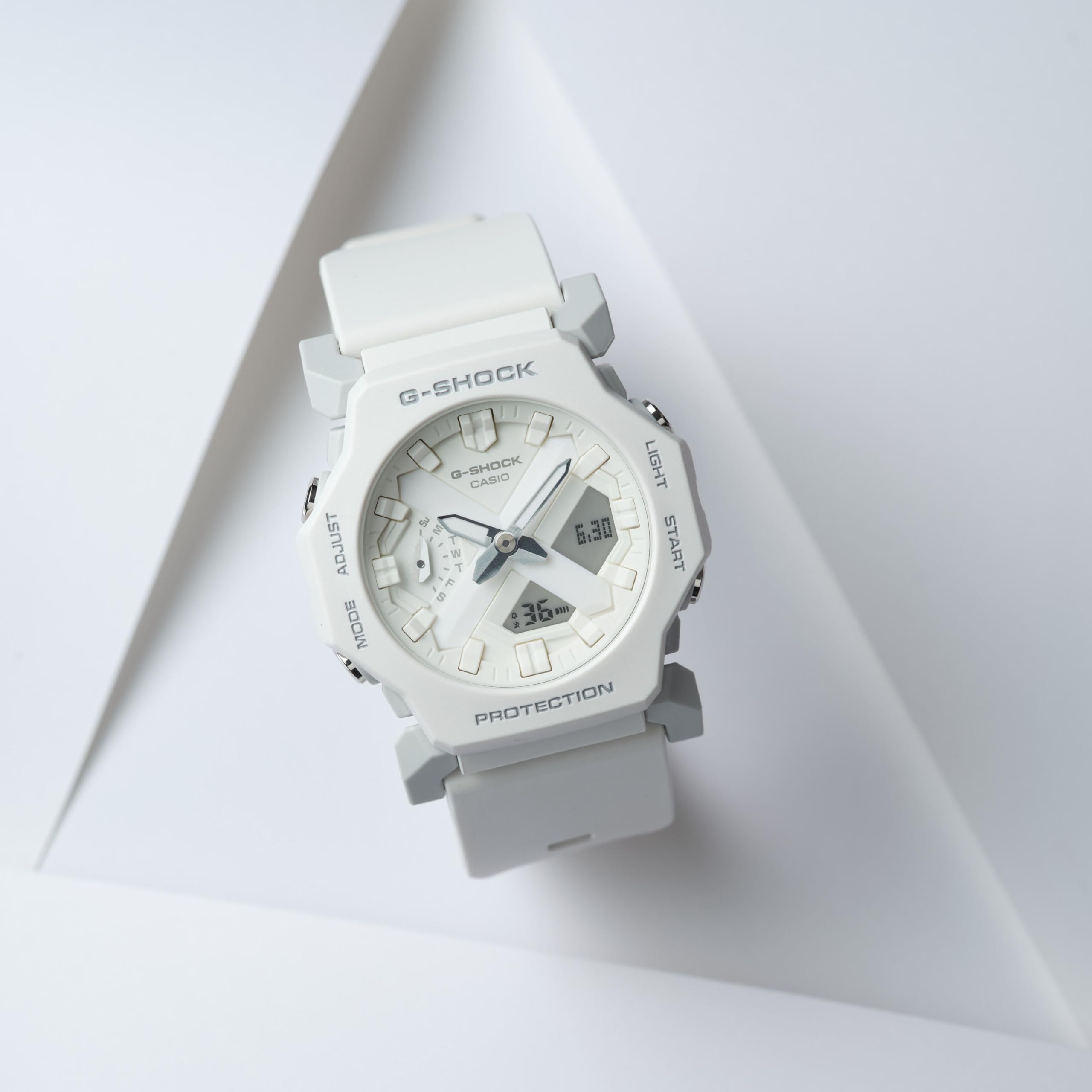 카시오 지샥 GA-2300-7AJF 화이트 아날로그 디지털 손목시계 이미지 4