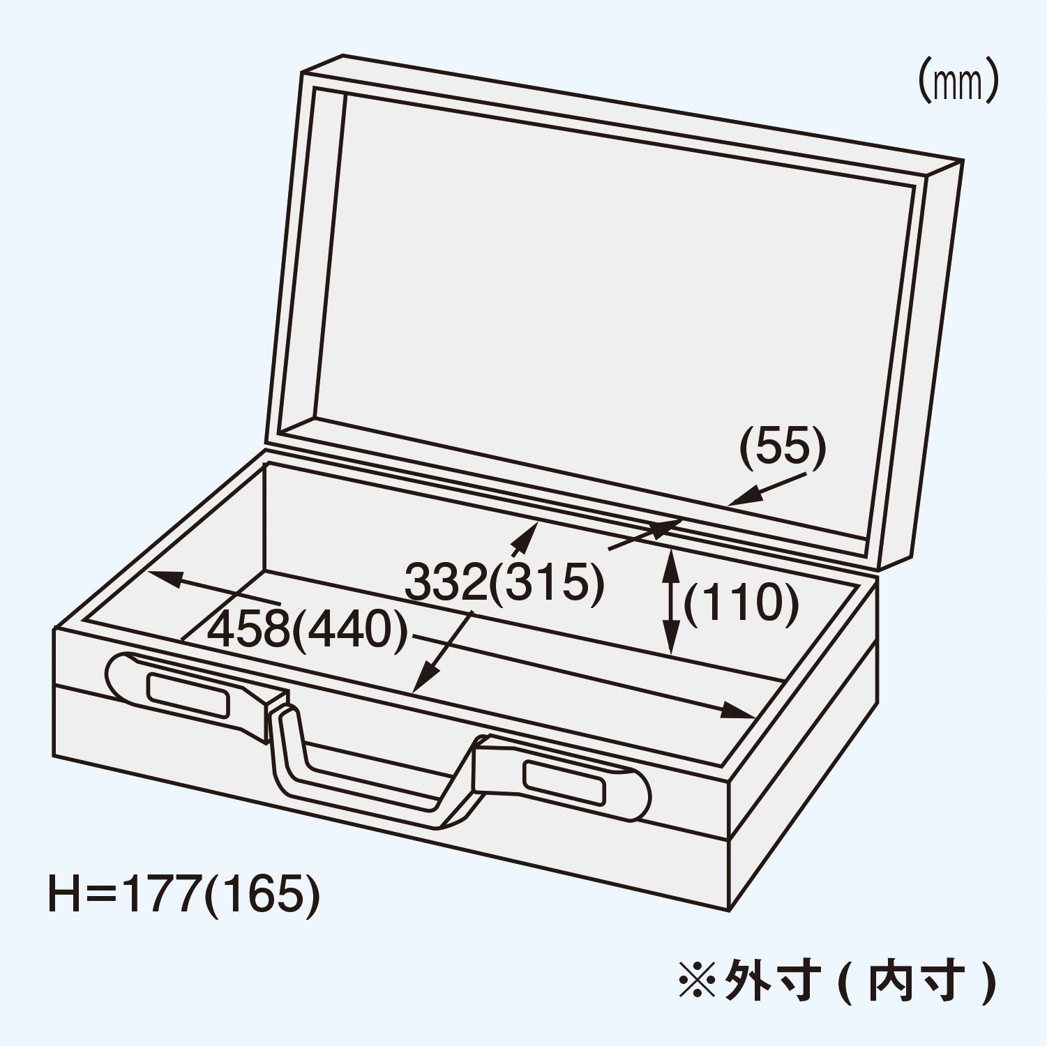엔지니어 KAC-30 클린룸용 알루미늄 트렁크 440 315 165mm 이미지 3