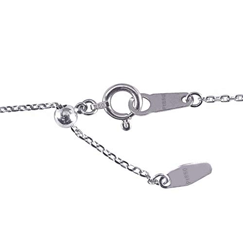 교세라 플래티넘 1.1mm 45cm 아즈키 체인 목걸이 프리 어저스터 이미지 5