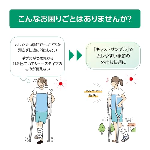 알케어 17602 S 보행용 캐스트 샌들 좌우 공용 이미지 2