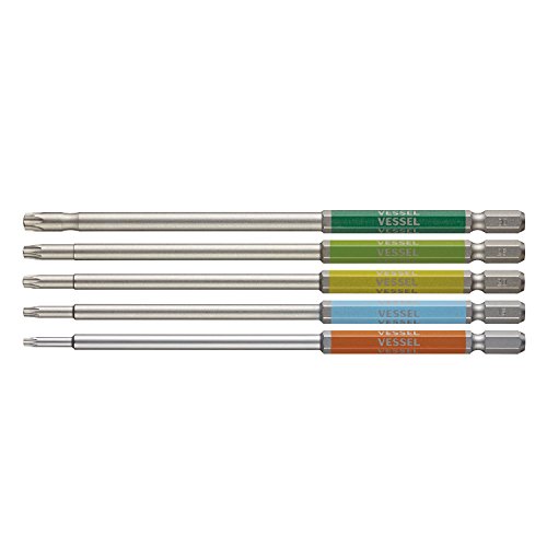 베셀 고사이 토르크스 비트 T10H-T30H 150mm 5종 세트 GS5P-34