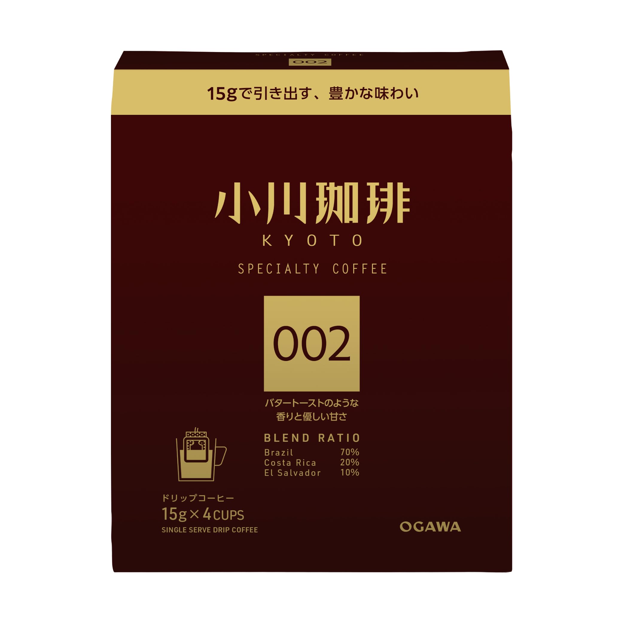 오가와커피 스페셜티 블렌드 002 드립커피 15g 8개입 스페셜티002