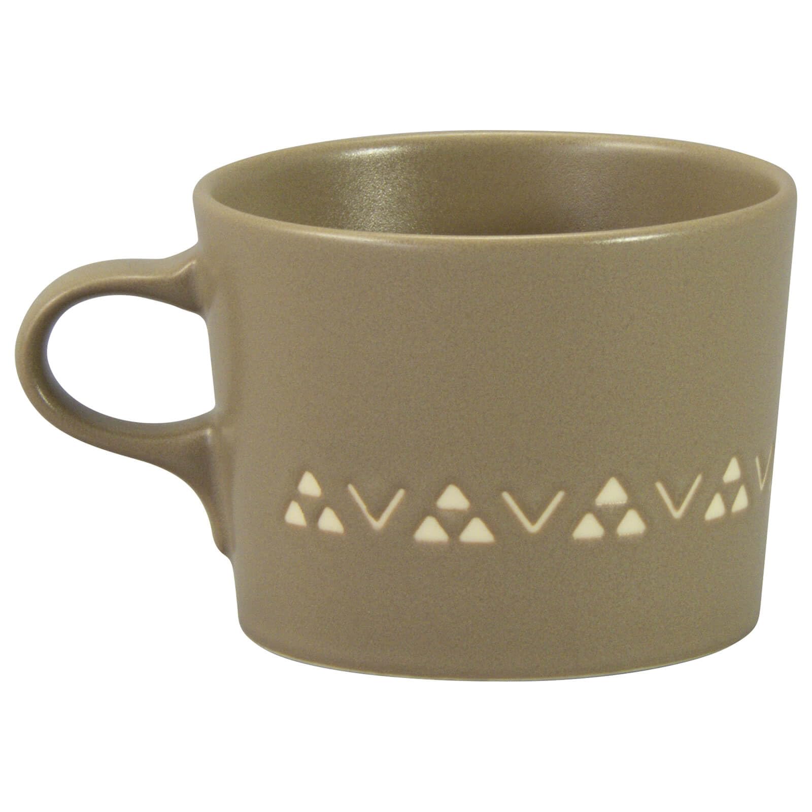 야마카 komon YMK80-17 머그컵 접시 4종 세트 화이트 브라운 Tableware 이미지 4