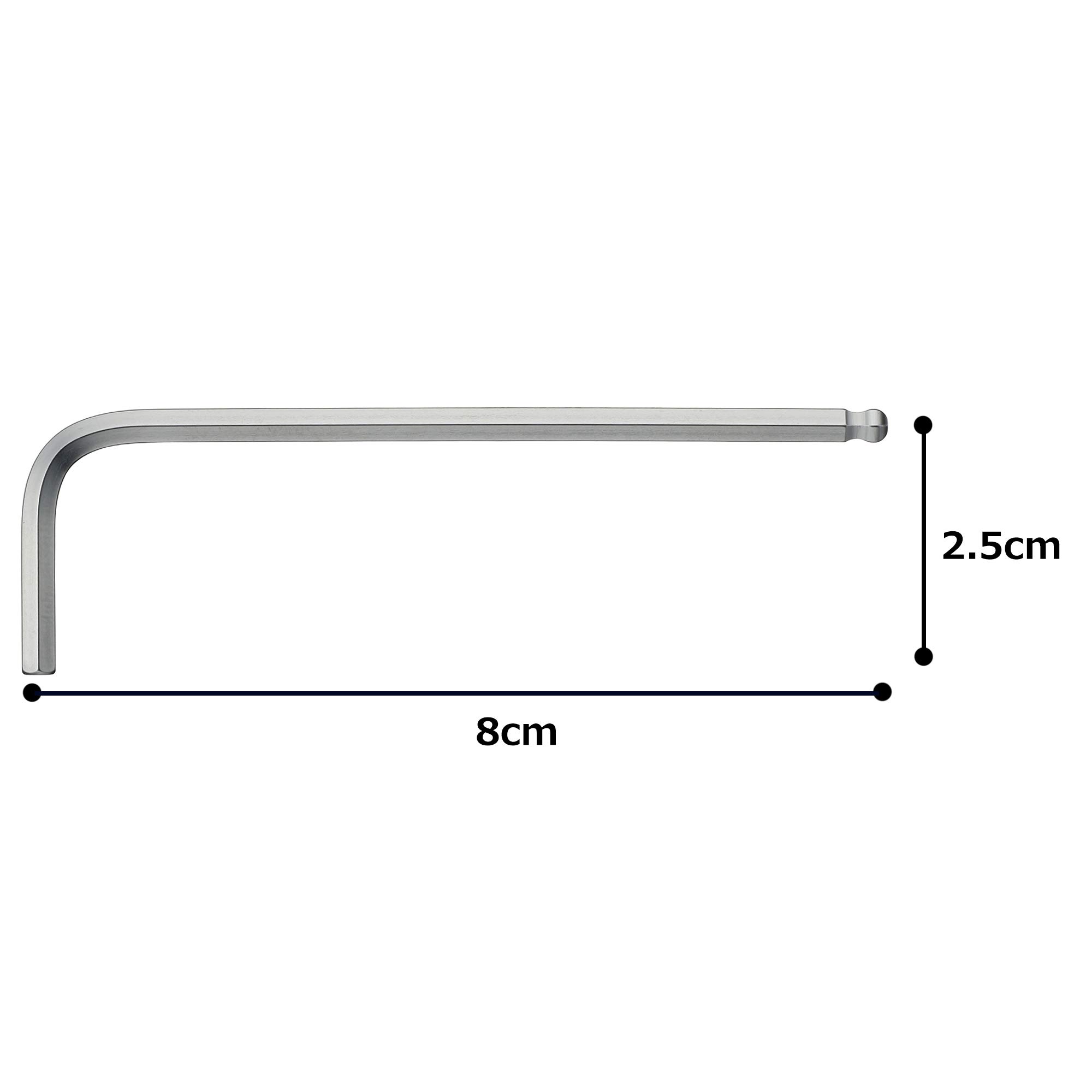 토네 볼포인트 L형 렌치 BS-03 3mm 육각렌치 이미지 4