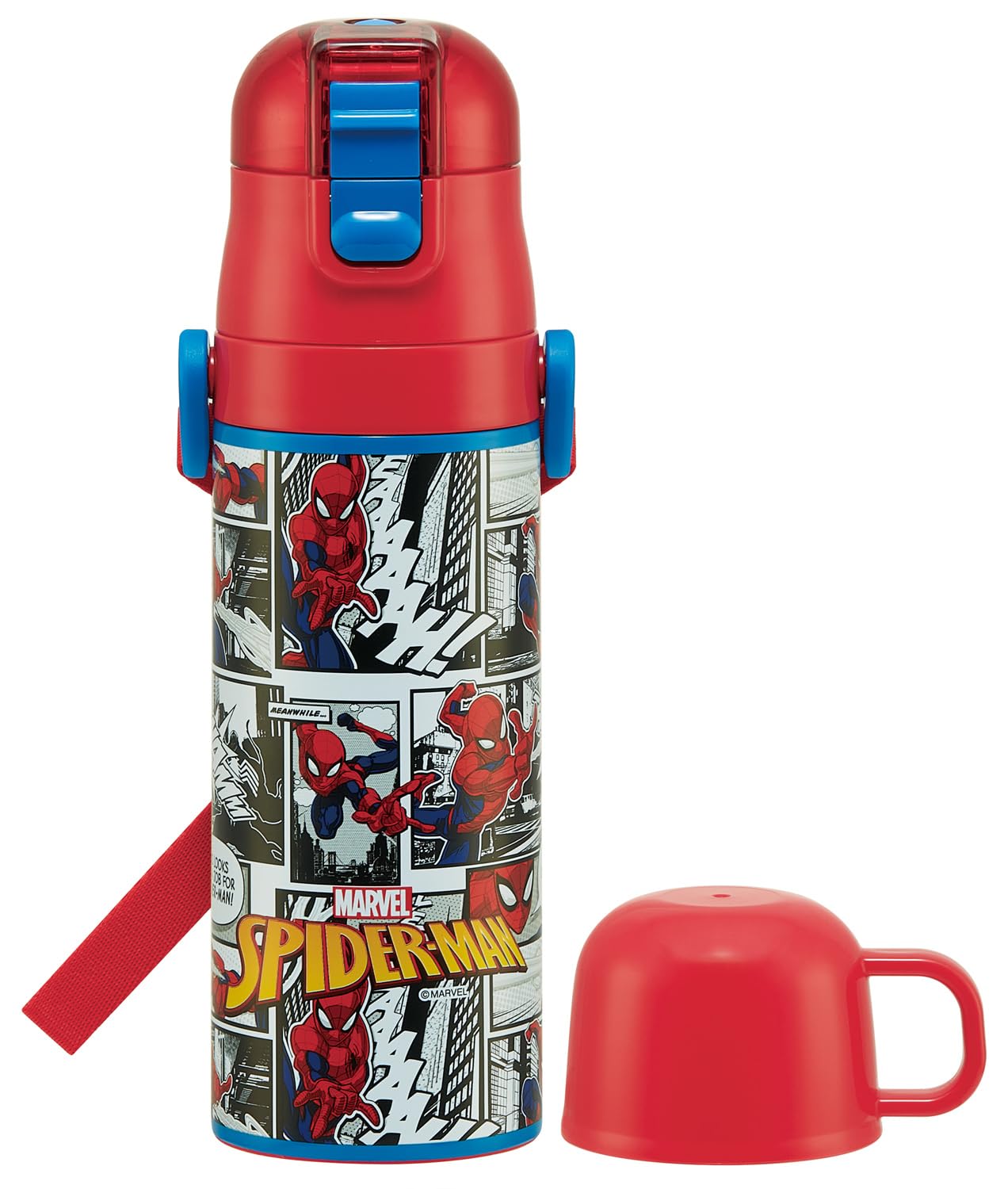 스케이터 스파이더맨 2WAY 470ml 어린이 물통 보온보냉 경량