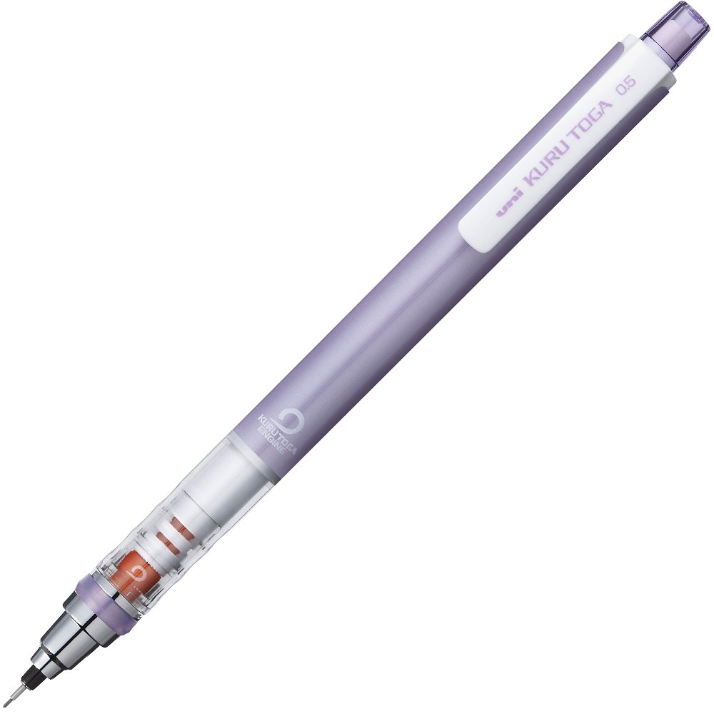 미쓰비시 연필 쿠루토가 바이올렛 M54501P.12 0.5mm 샤프 자동심회전 단품