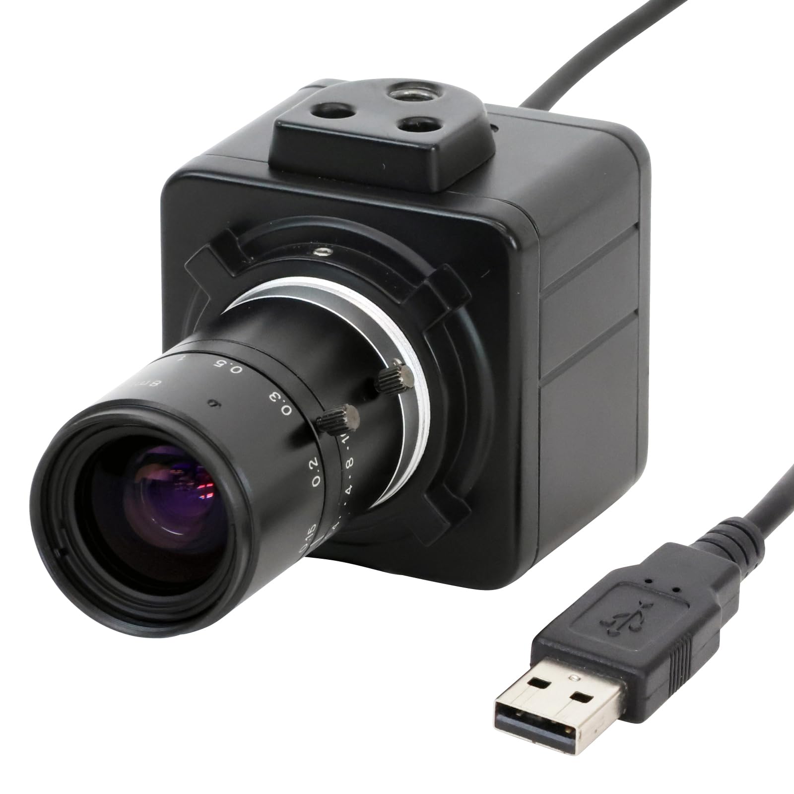 호잔 USB 연결 300만 화소 초점거리 8mm 작동거리 100mm-∞ 카메라 렌즈 전용