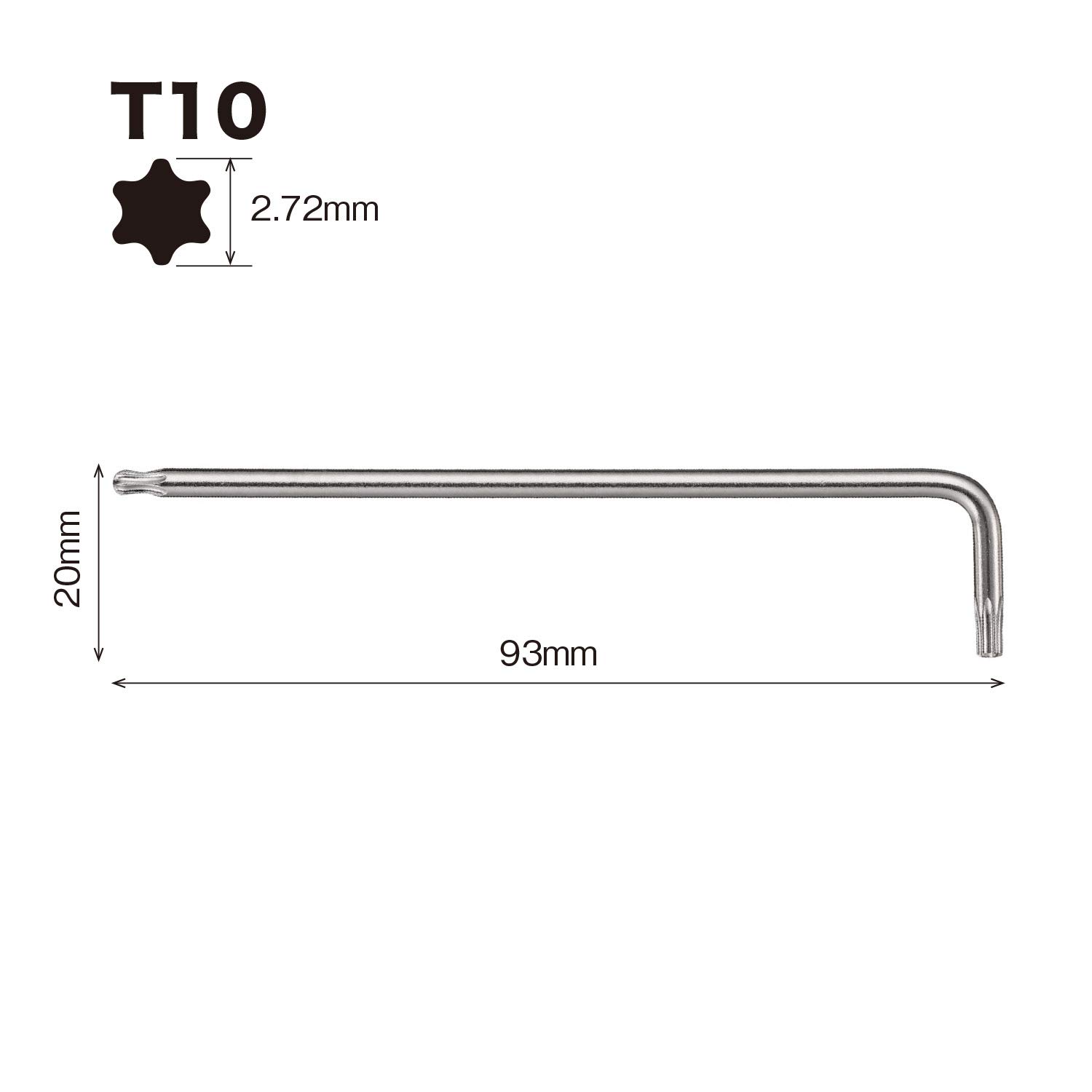 베셀 8500BTX T10 볼렌치 별렌치 L형 렌치 이미지 2