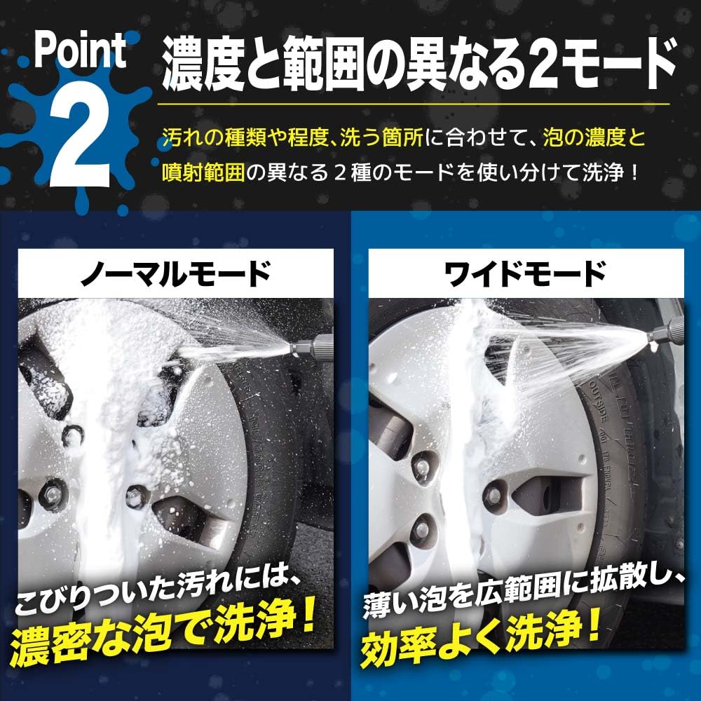 산코 THANKO 전동 세차 폼건 FACRWFCBK 2L 무선 거품 분사기 이미지 4