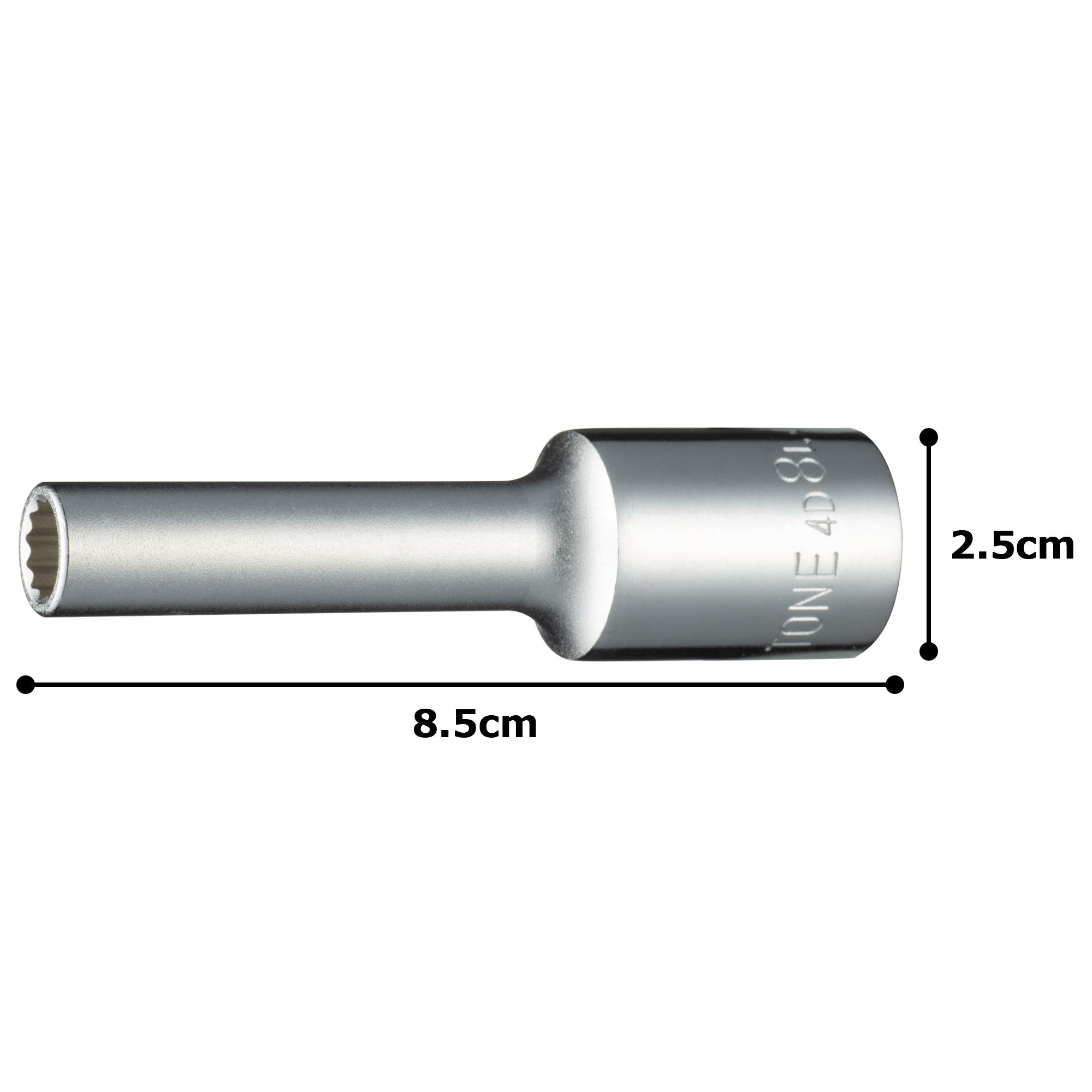 토네 HP4D-08L 8mm 12각 딥소켓 12.7mm 이미지 5