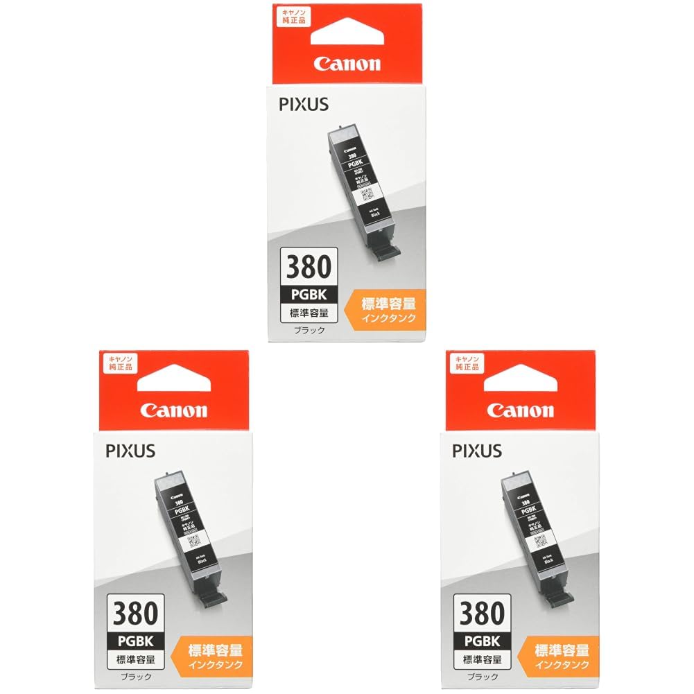 캐논 BCI-380PGBK 블랙 표준용량 3개입 정품 잉크 블랙 PGBK 표준 단품