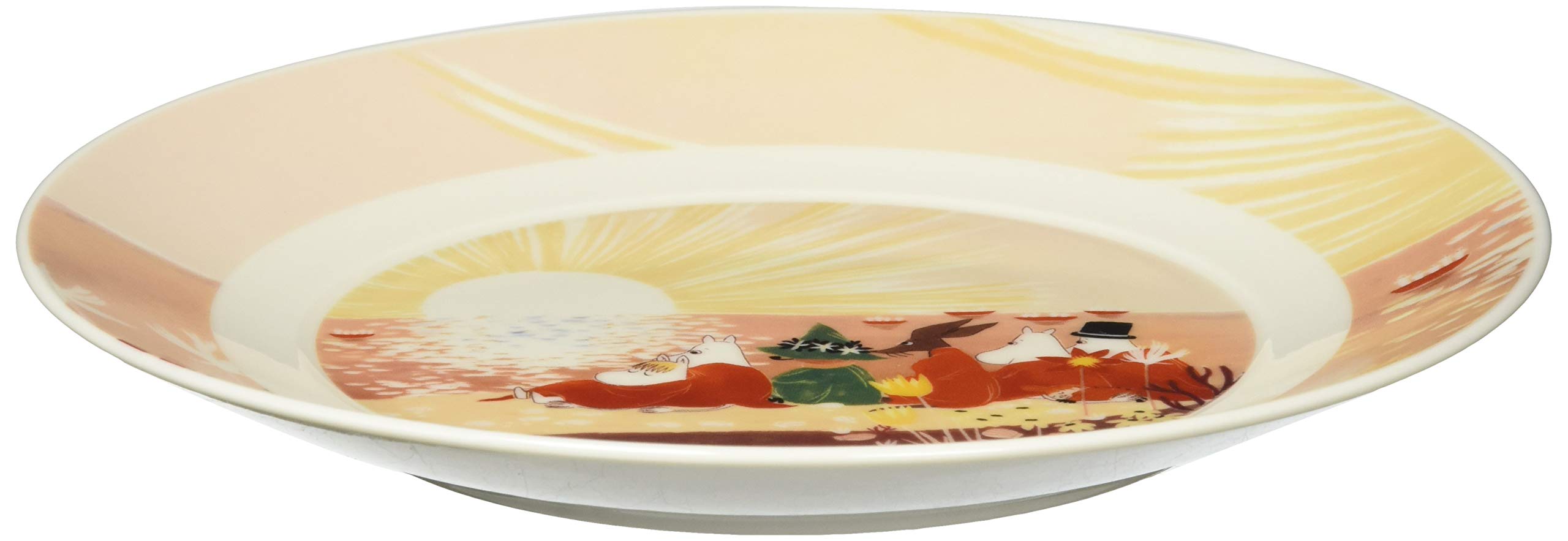 야마카 루온토 석양 MM3202-330 19.5cm 접시 레드 이미지 2