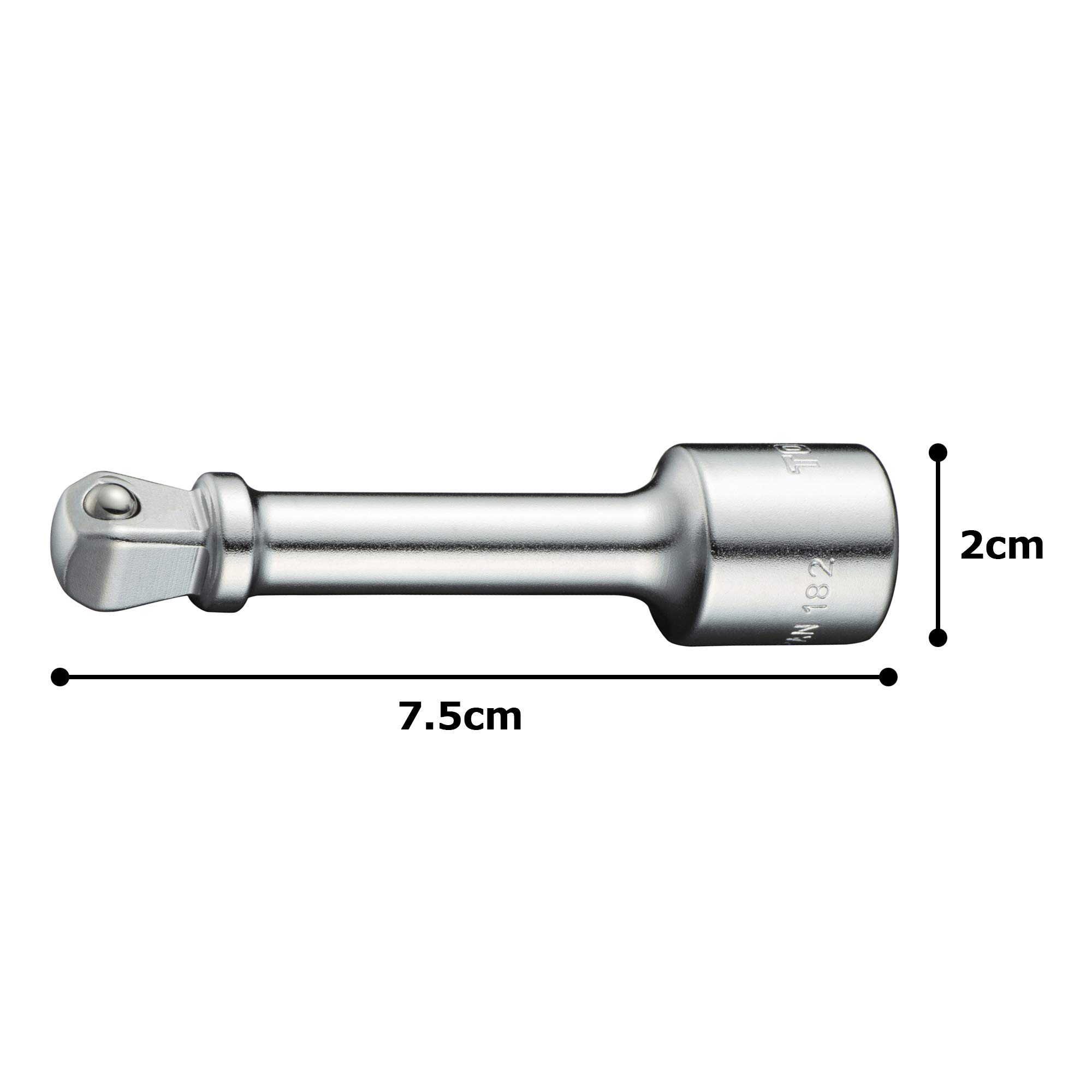 토네 HPEX31-075 9.5mm 75mm 소켓 연장대 스윙형 이미지 5