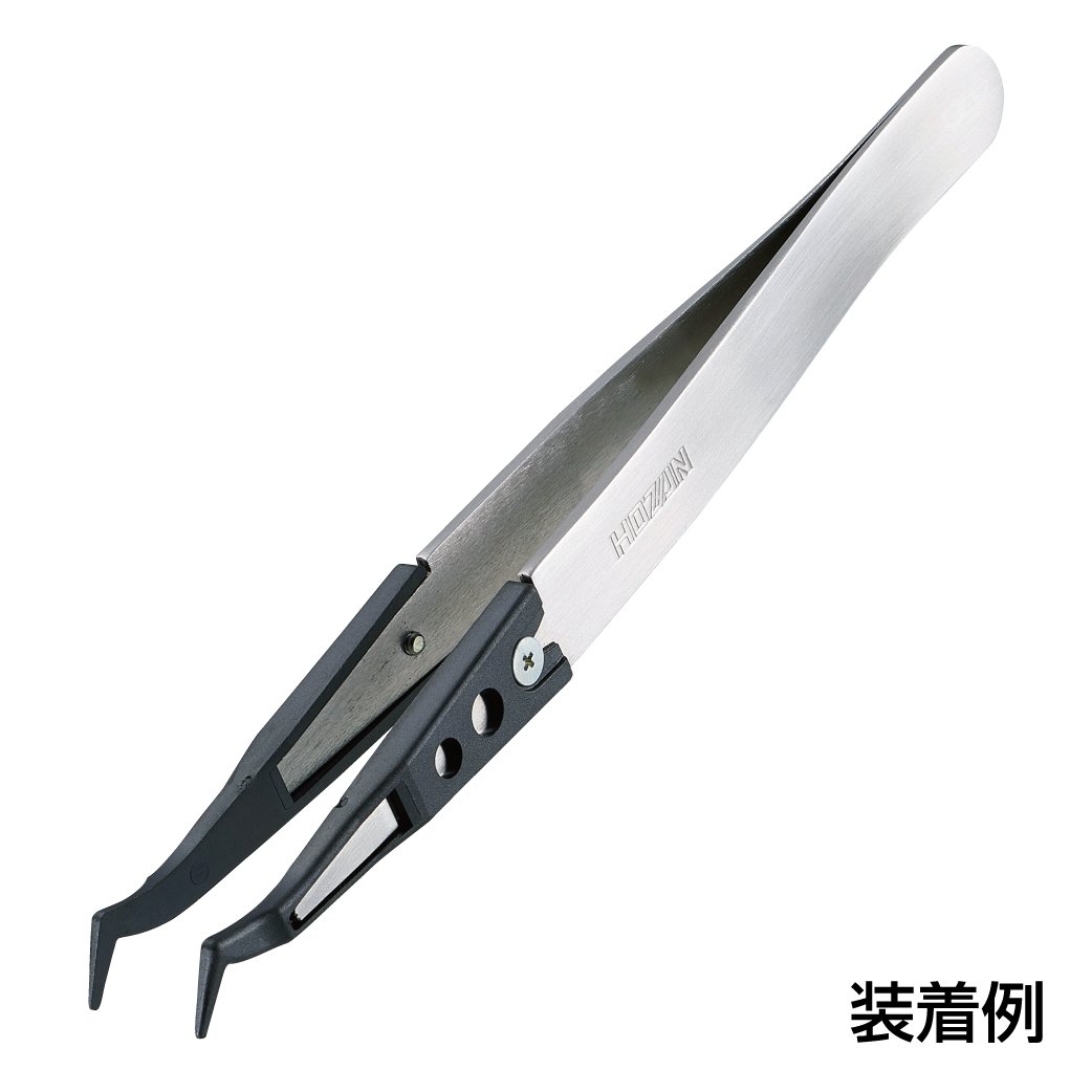 호잔 ESD 핀셋 교체 팁 P-642S-1 1.0mm Pack of 폭:1.0mm R형 이미지 2