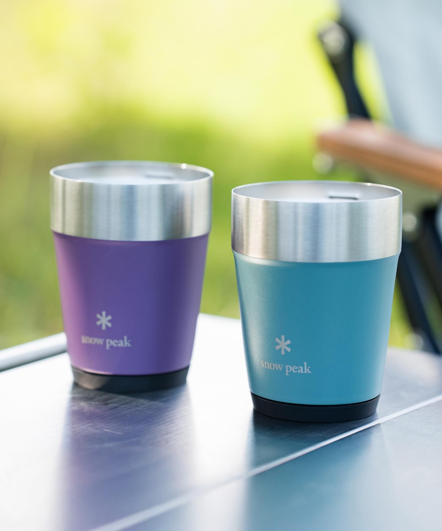 스노우피크 서모 텀블러 360 DUO 세트 블루 퍼플 360ml 이미지 2