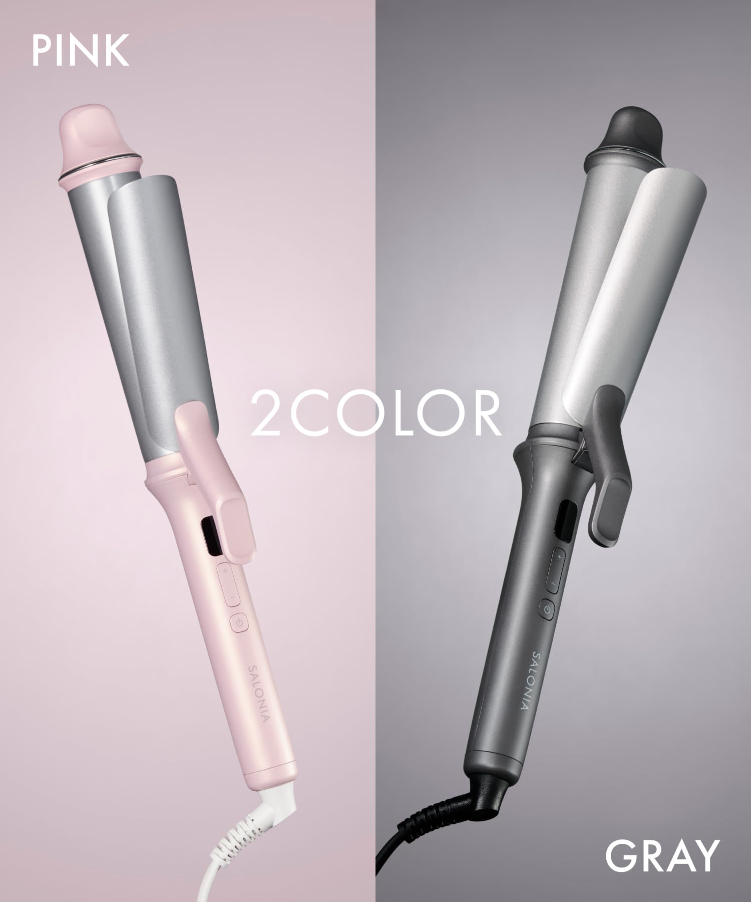 살로니아 글로시케어 그레이 SAL25130GR 38mm 봉고데기 컬링 아이롱 이미지 13