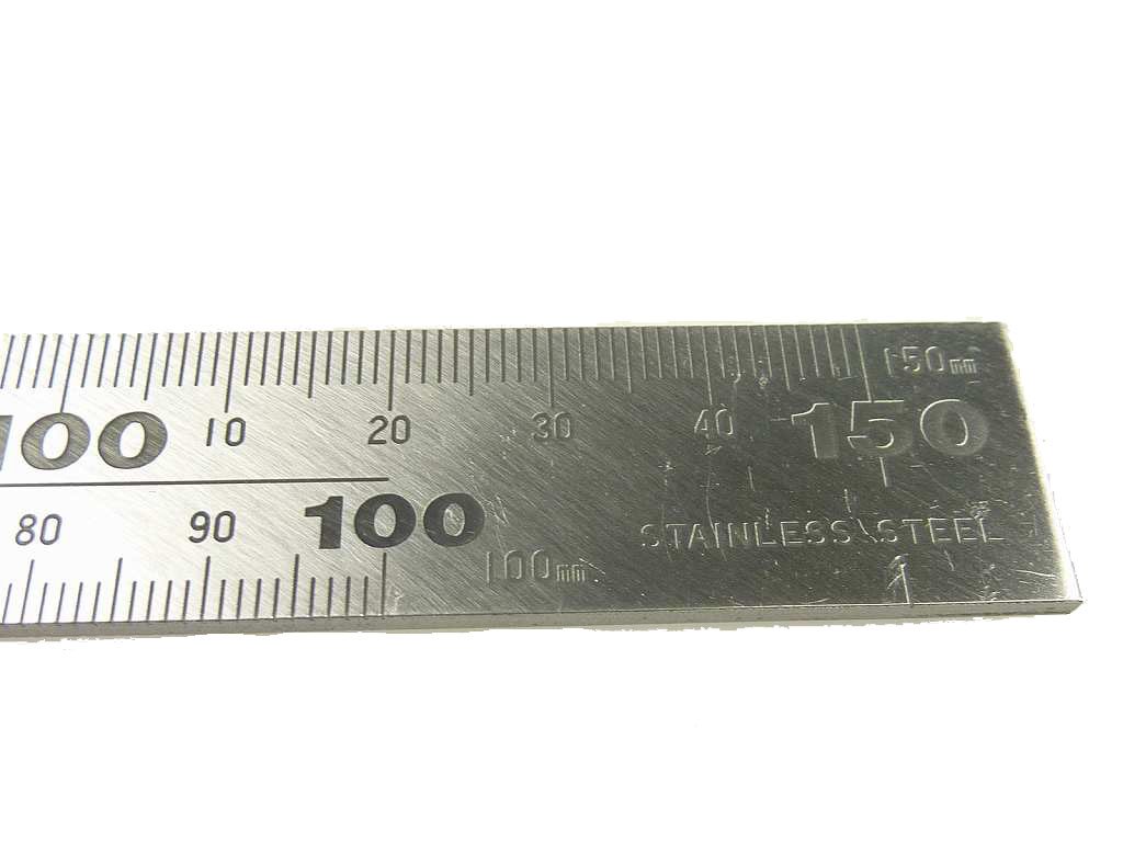 신와 직각자 두꺼운 광폭 스텐 11215 30cm 측정자 이미지 3