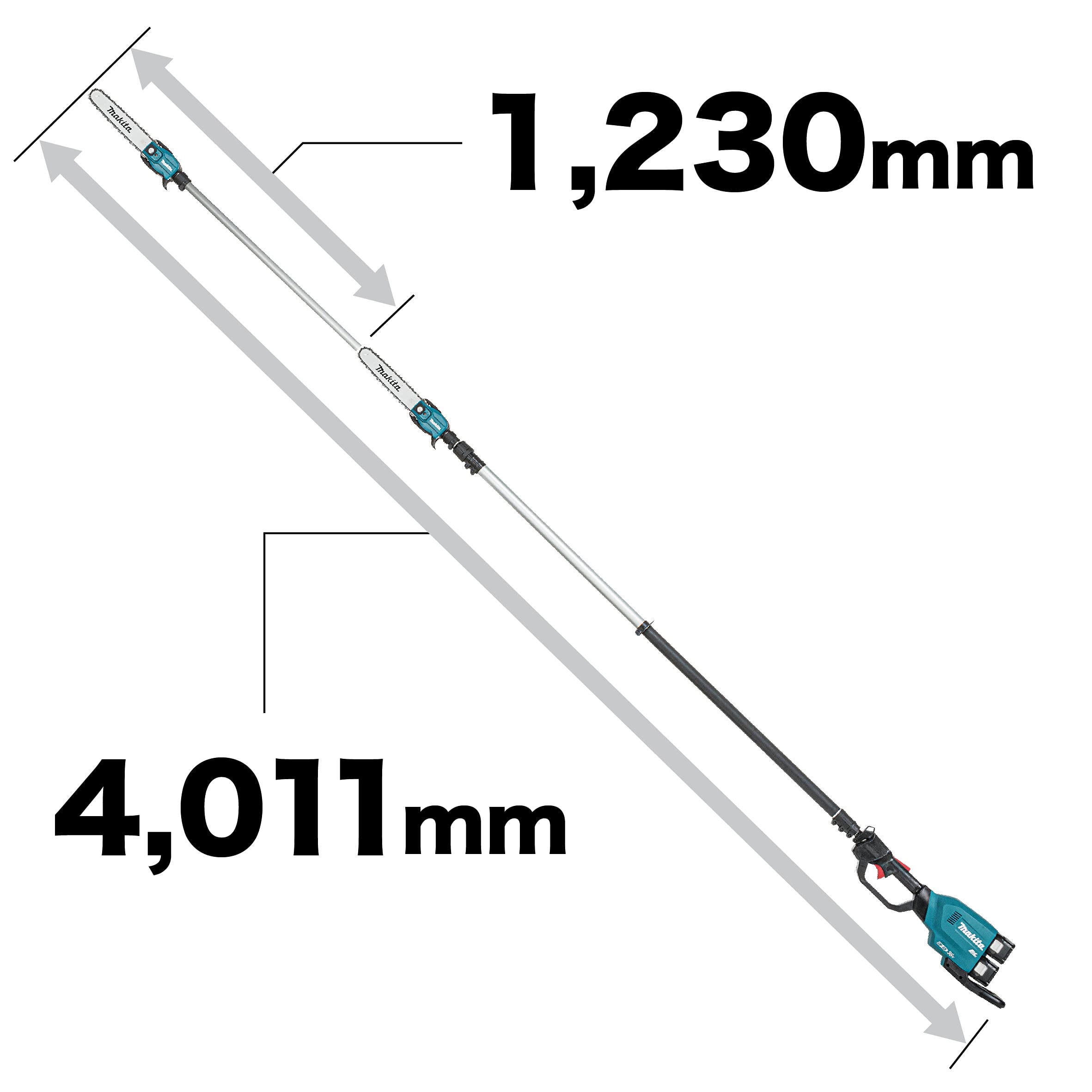 마키타 MUA251DZ 250mm 36V 충전식 고지체인톱 본체 이미지 2