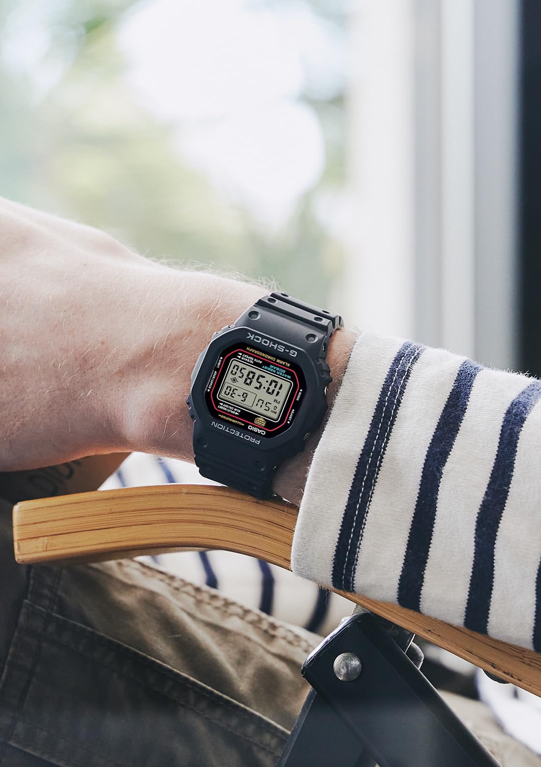 카시오 지샥 아이코닉 DW-5600RL-1JF 손목시계 기본 컬러 오리지널 컬러 이미지 3