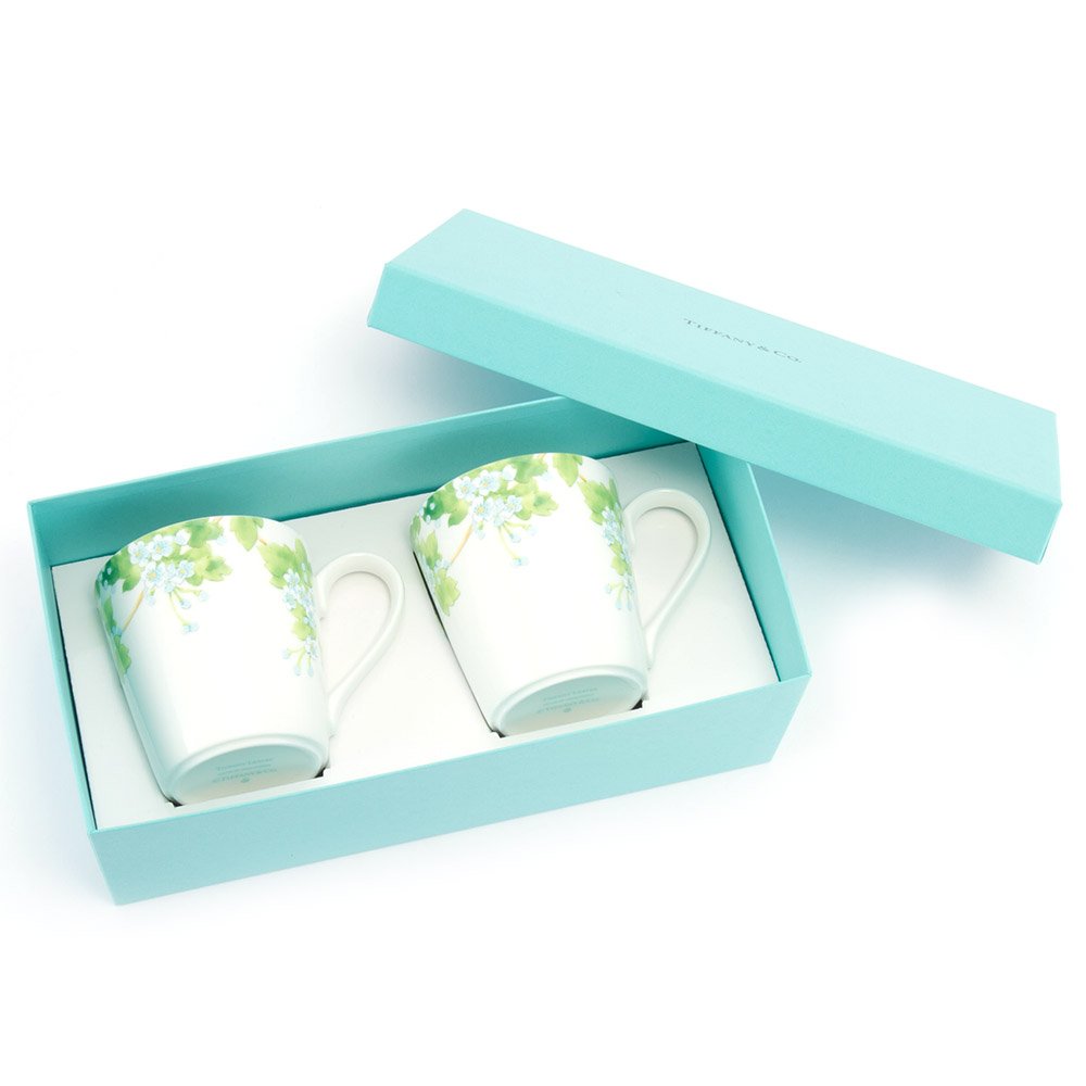 티파니 리프 본차이나 머그컵 210ml 2p 세트