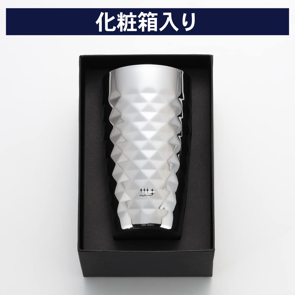 요시카와 미가키야 신디케이트 다이아몬드 텀블러 370ml 1P 다이아 텀블러 내면 금도금 이미지 3