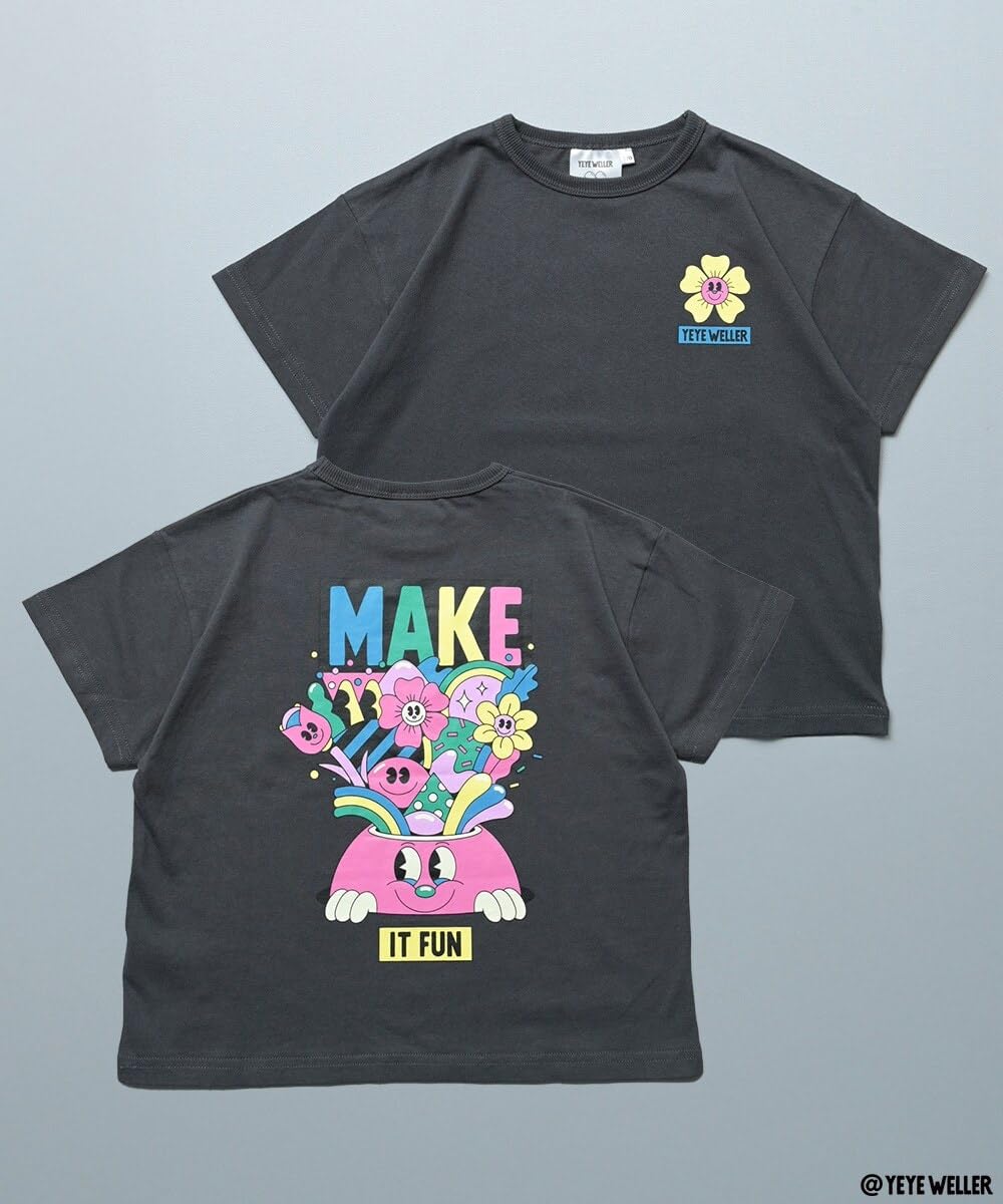 마키즈 예예 웰러 프린트 반팔 티셔츠 B10 오프화이트 120 이미지 2