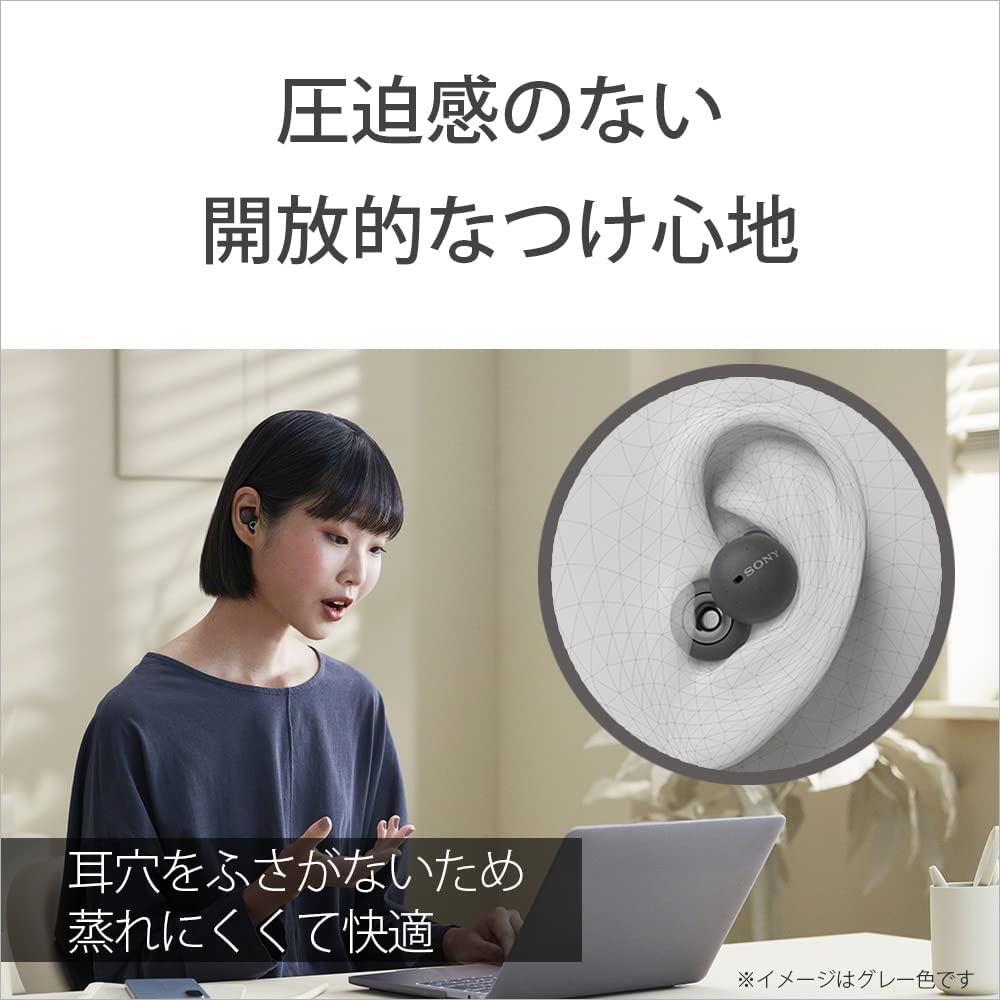 소니 LinkBuds 링크버즈 그레이 WF-L900 HM 오픈형 무선 이어폰 이미지 7