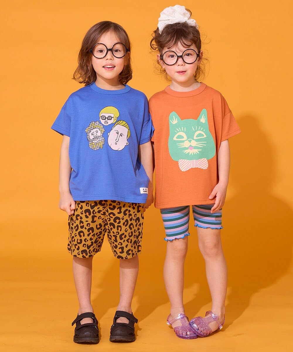 마키즈 선염 스트라이프 바이커 팬츠 D62 브라운보더 140 이미지 9