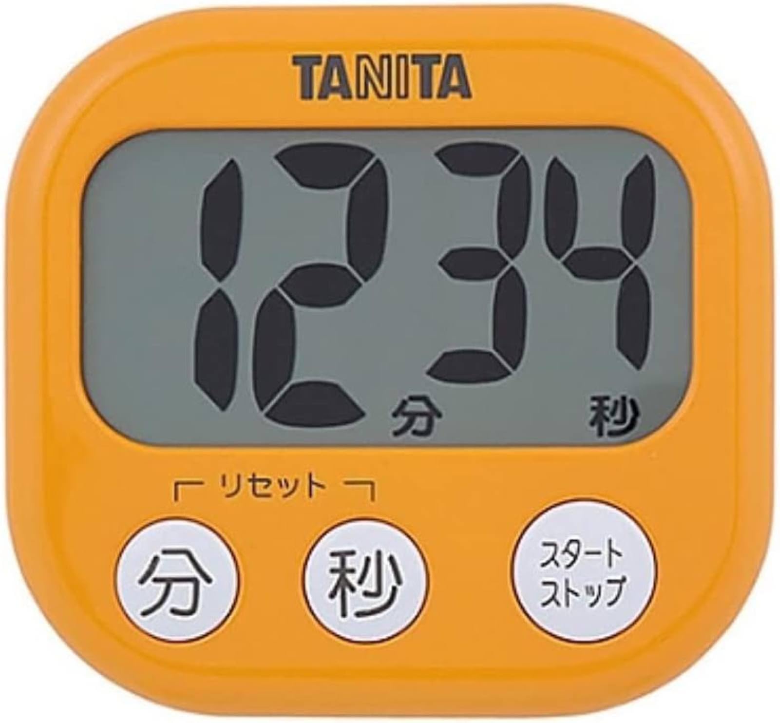 타니타 데카미에 오렌지 TD-384 주방 타이머 대화면 04 오렌지