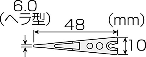 호잔 비점착 핀셋 교체 팁 P-645N-1 6.0mm 표준 비점착 팁 폭:6.0mm 헤라형 이미지 3