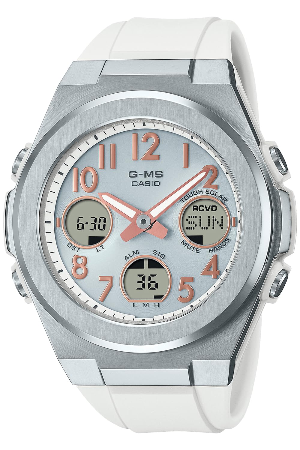 카시오 지샥 G-STEEL G-MS G-SHOCK 레귤러 사이즈 블랙 화이트 실버 이미지 3