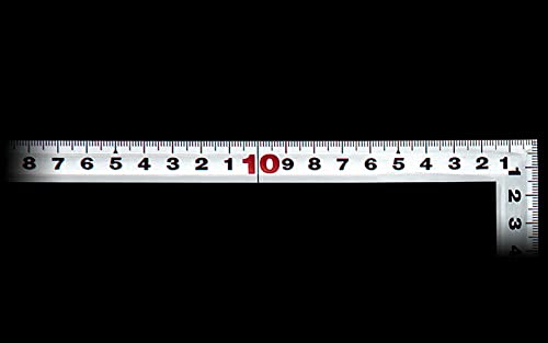 신와 직각자 각후 실버 10012 50cm 병용눈금 이미지 3