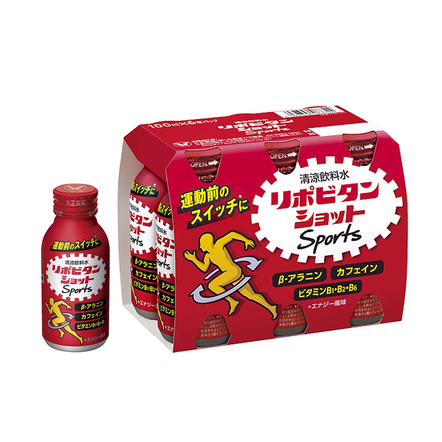 리포비탄 쇼트 스포츠 에너지 드링크 100ml 100 ml (6개입)