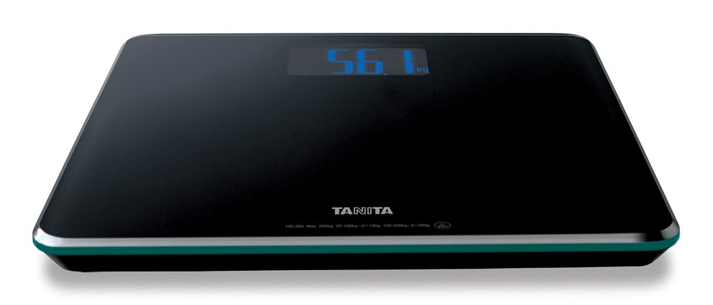 타니타 HD-366-BK 블랙 200kg 디지털 체중계 백라이트 이미지 3