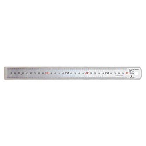 신와 직척 실버 30cm 13463 상하단1mm피치 이미지 2