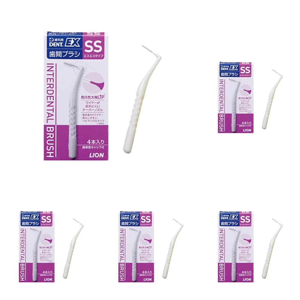 라이온 DENT.EX 치간칫솔 SS 4입 5팩