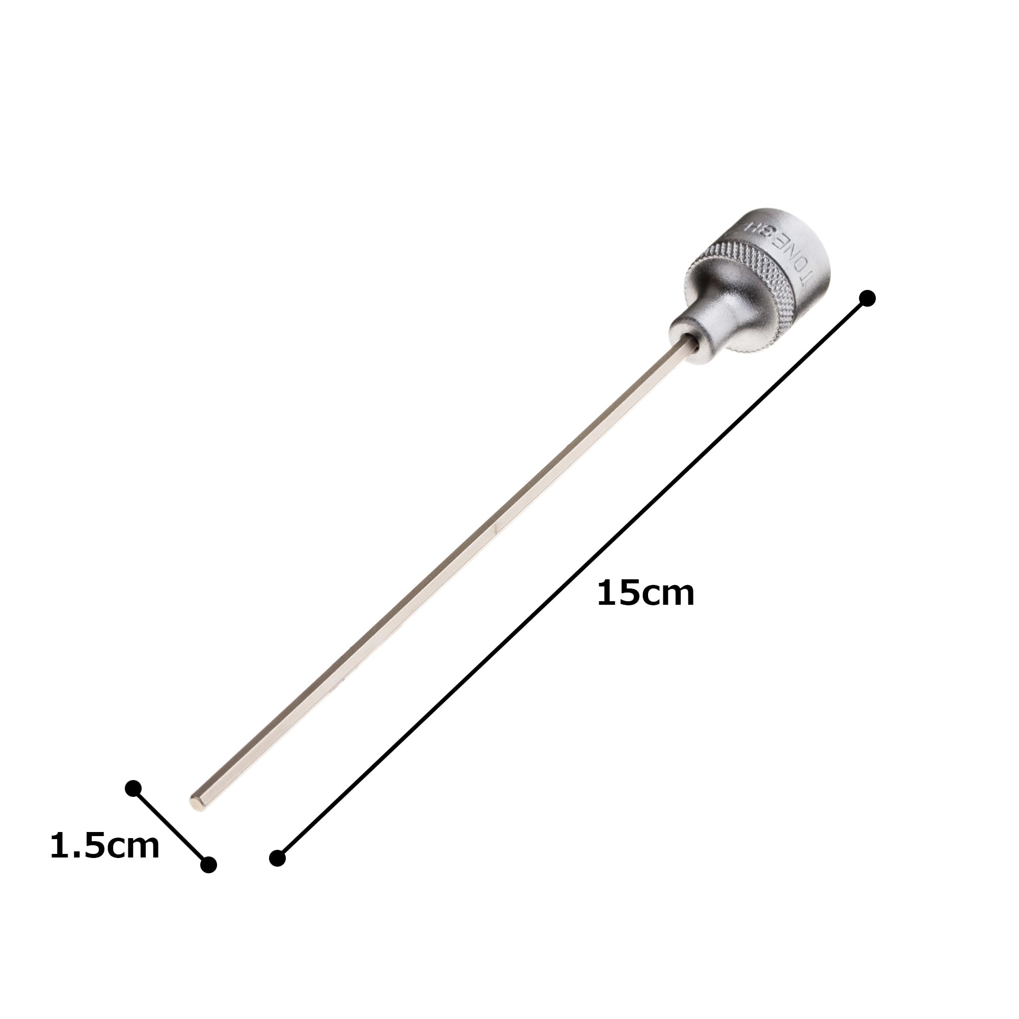 토네 3H-2.5L150 2.5mm 초롱 육각 롱소켓 이미지 5