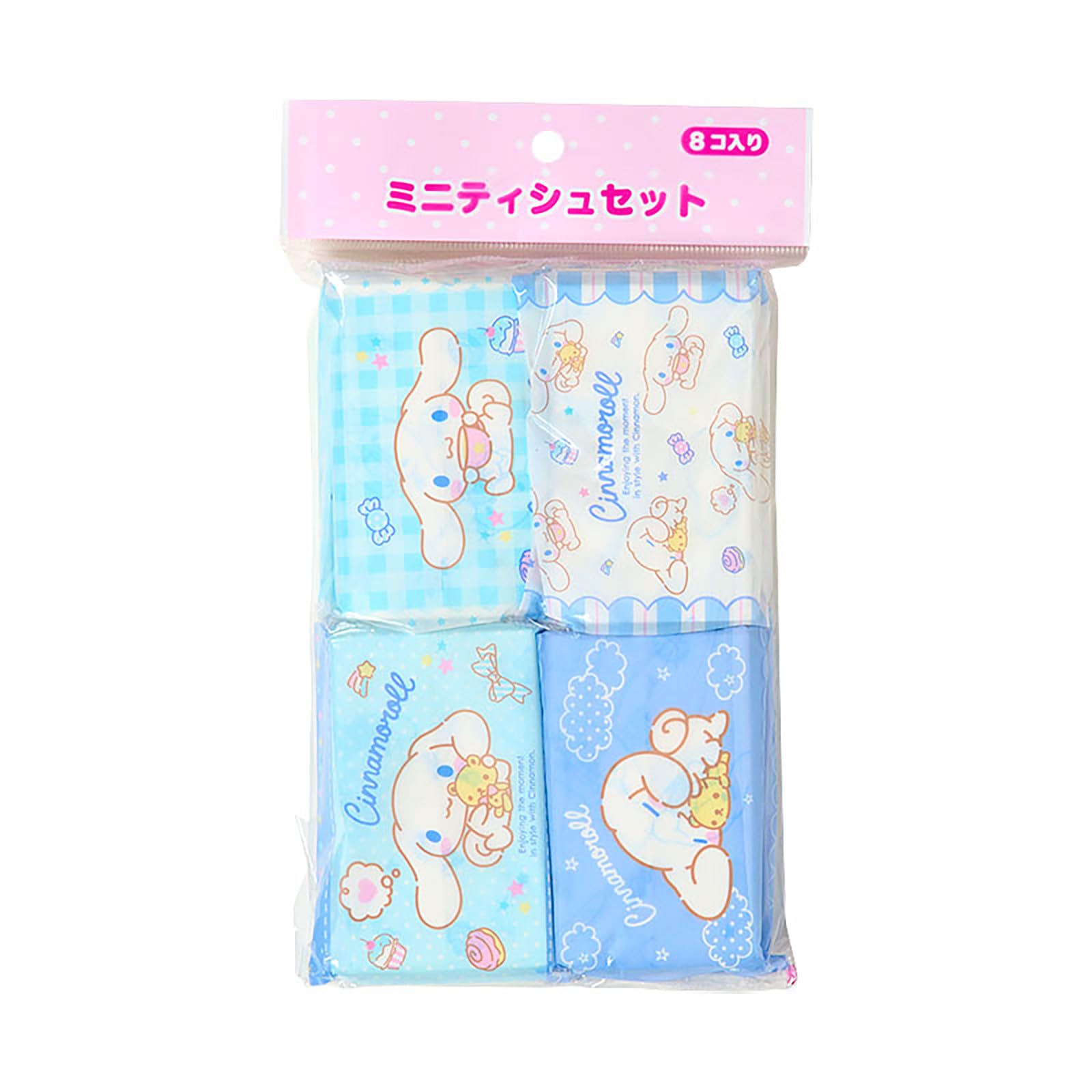 산리오 시나모롤 미니 휴대용 티슈 504211 8개입 Pack of SANRIO