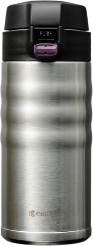 교세라 머그 실버 MB-12FSS-AZ 350ml 원터치 보온병 세라믹코팅 이미지 1