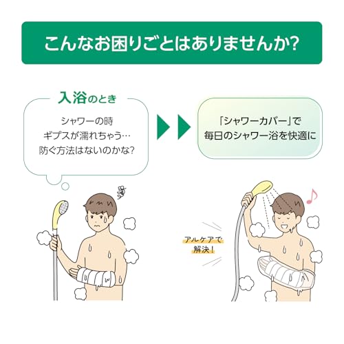 알케어 샤워커버 씰타이트 깁스 방수커버 17211 롱 성인 다리 90cm이하 2매입 이미지 2