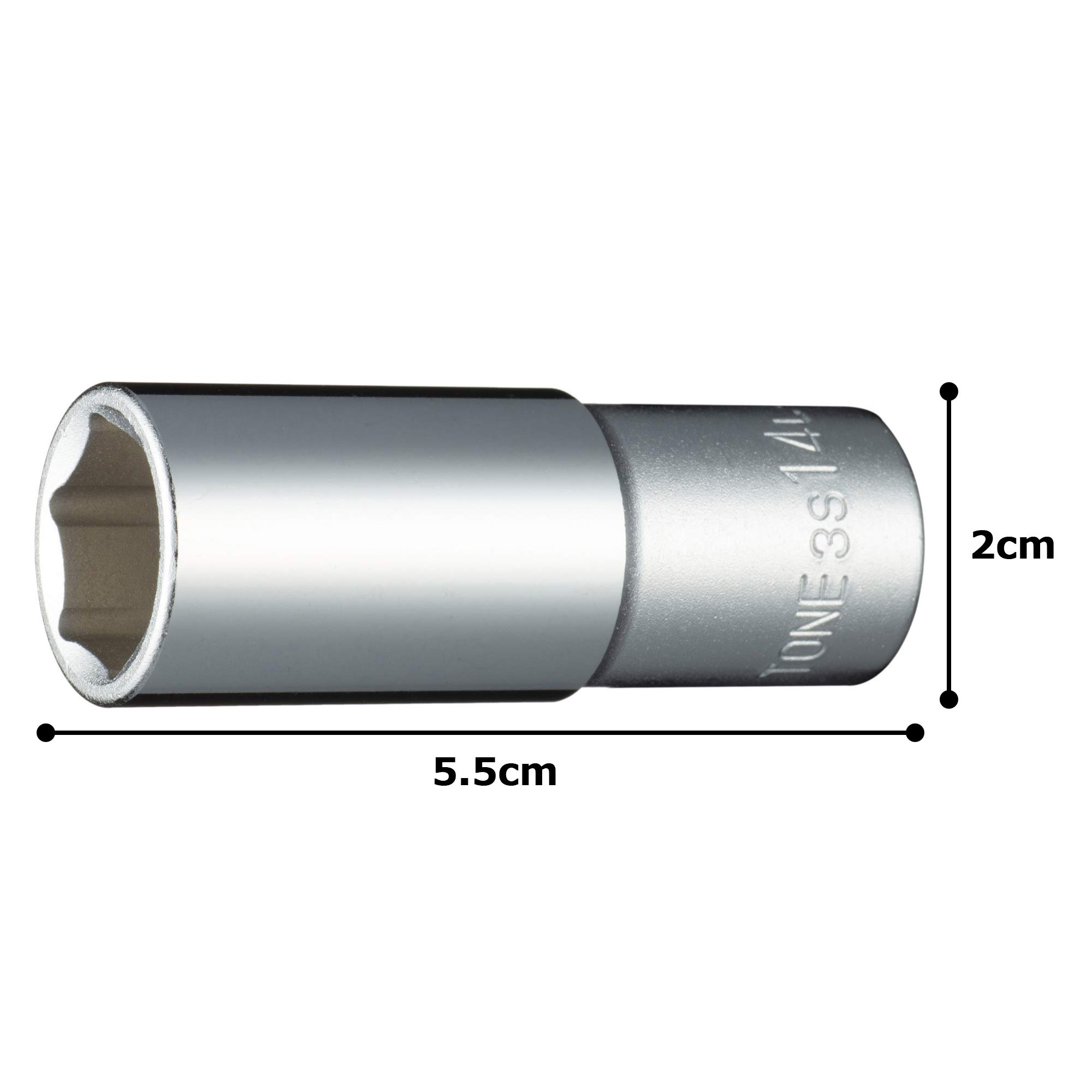 토네 HP3S-14L 6각 딥소켓 9.5mm 14mm 이미지 5