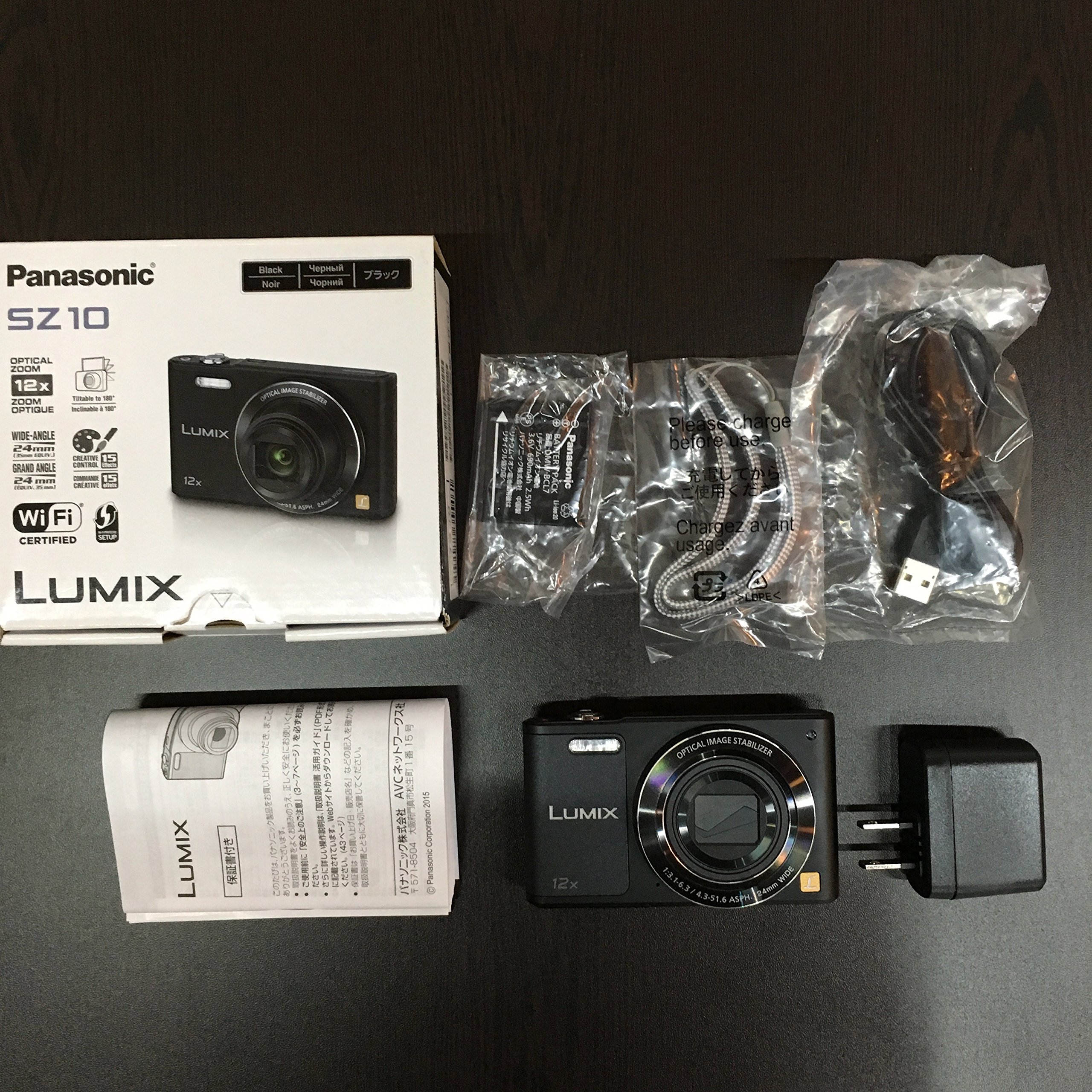 [중고] 파나소닉 루믹스 블랙 DMC-SZ10-K 12배줌 디지털카메라 이미지 3