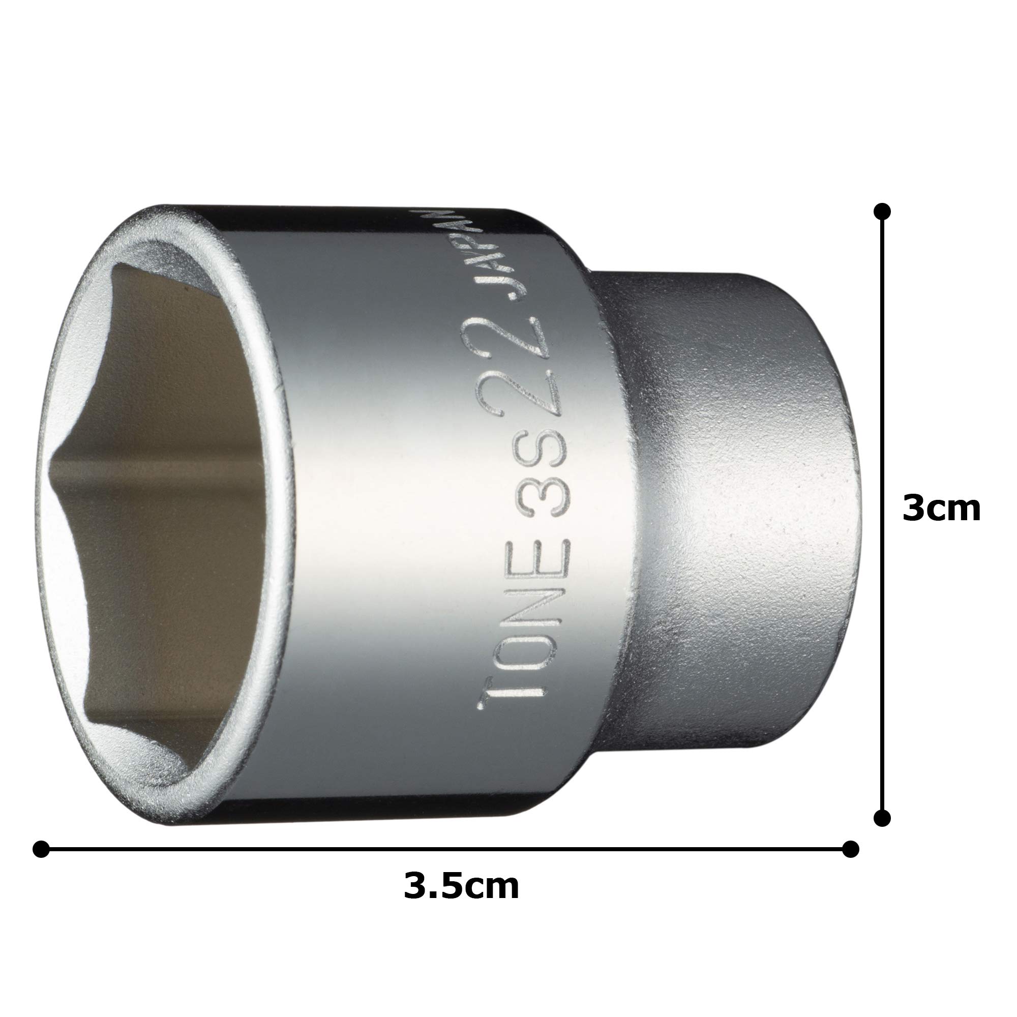 토네 HP3S-22 6각 소켓 22mm 이미지 5