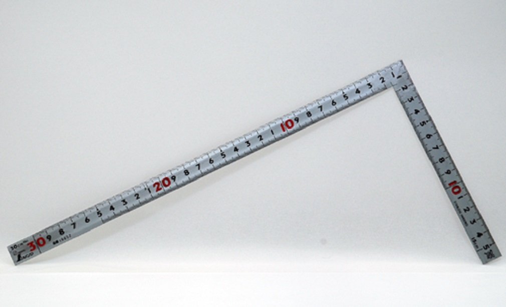신와 직각자 동후 실버 30cm 직각자 JIS 10652 명작