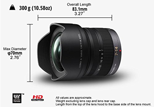 [중고] 파나소닉 루믹스 G VARIO 7-14mm F4.0 광각 렌즈 H-F007014 이미지 3