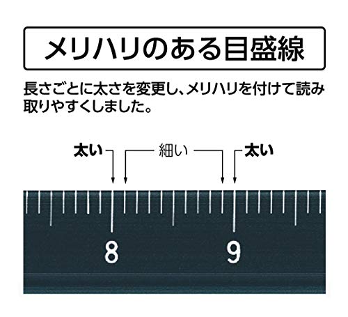 신와 알루미늄 삼각스케일 A-15 15cm 토목용 블랙 74966 이미지 4