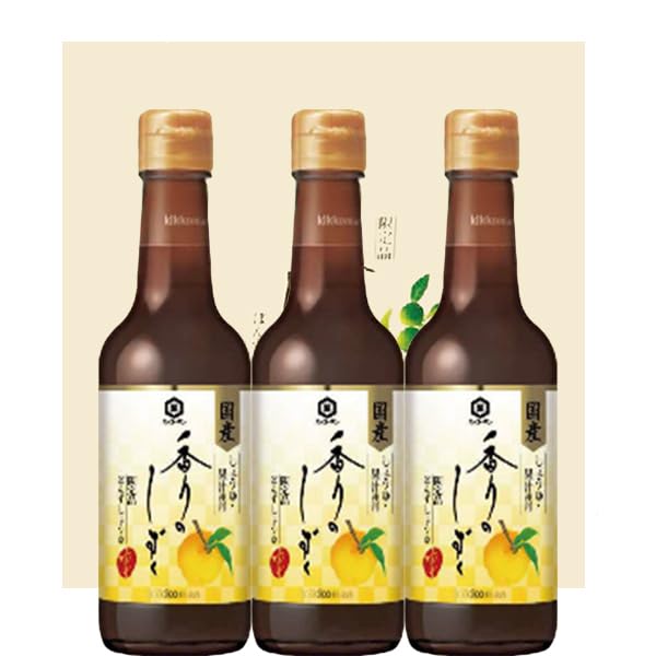 기꼬만 카오리노시즈쿠 유자 폰즈 간장 250ml 3개