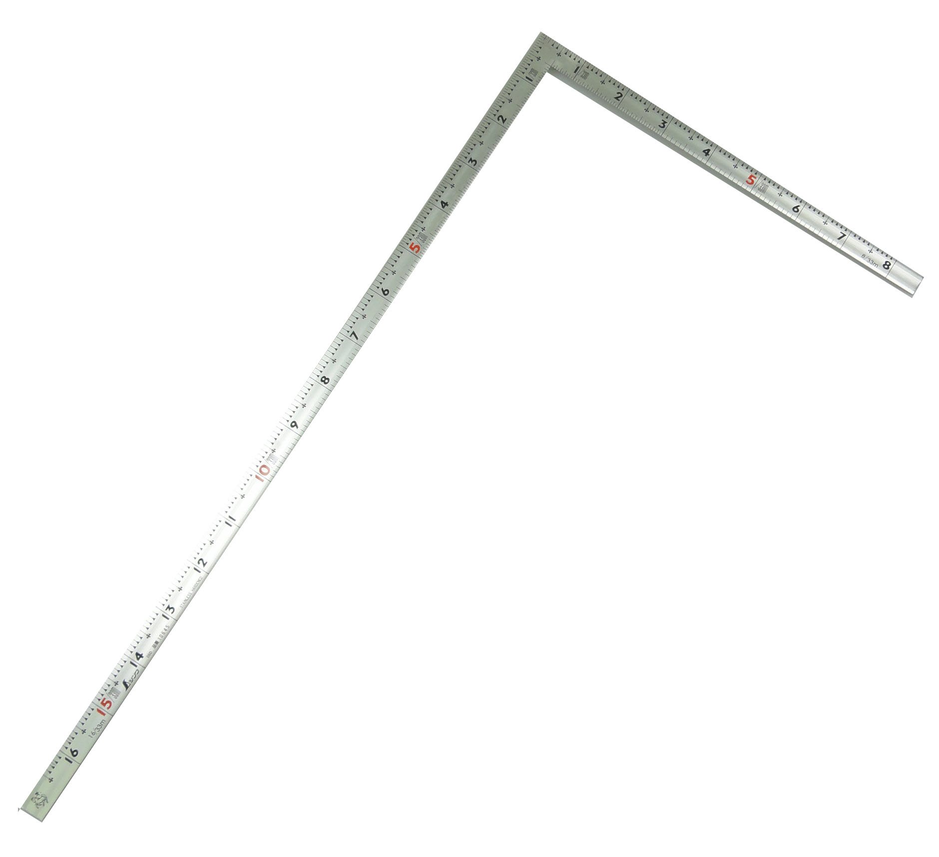 신와 직각자 동후 실버 10645 50cm 직각자 병용눈금